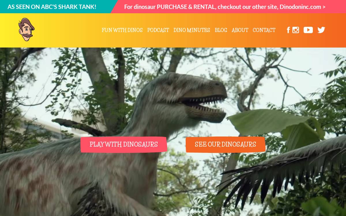 Dino Don website preview