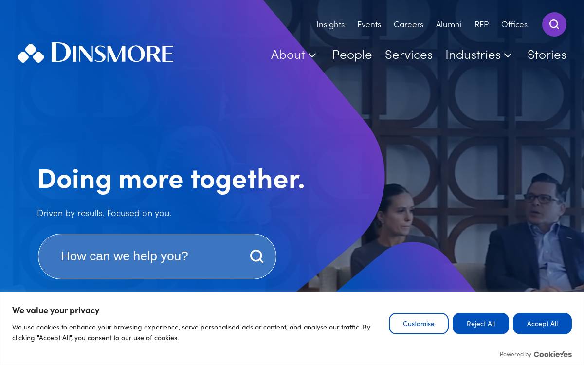 Dinsmore website preview
