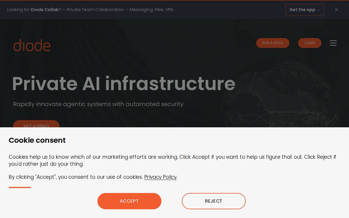Diode website preview