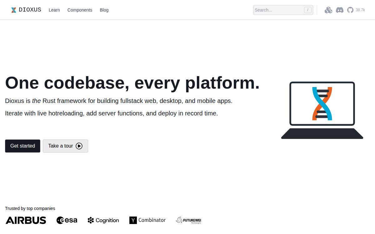 Dioxus Labs website preview