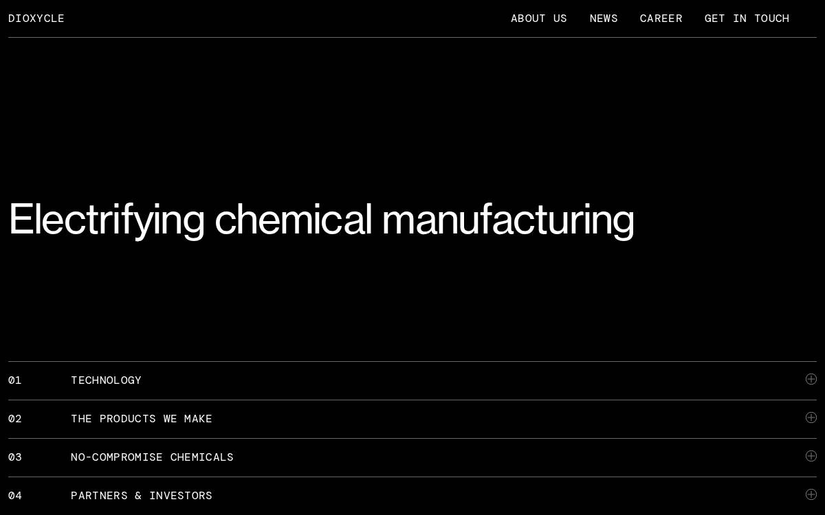 Dioxycle website preview