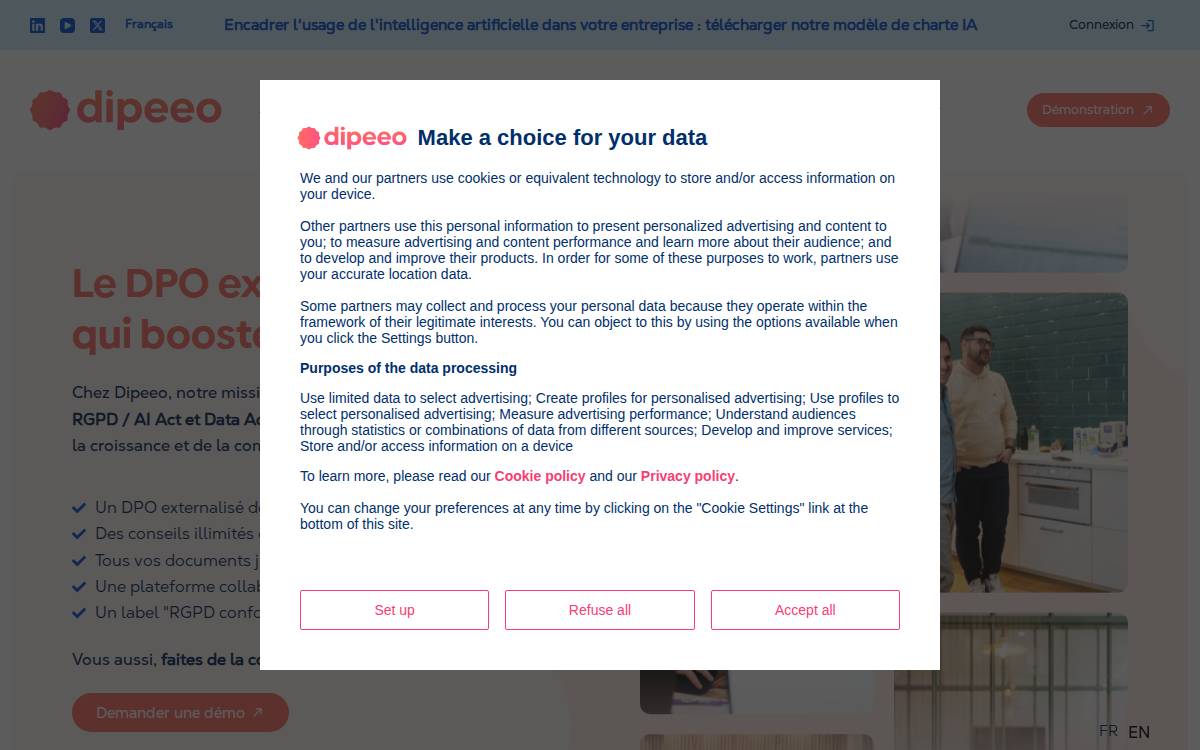 Dipeeo VENTURE CAPITAL website preview