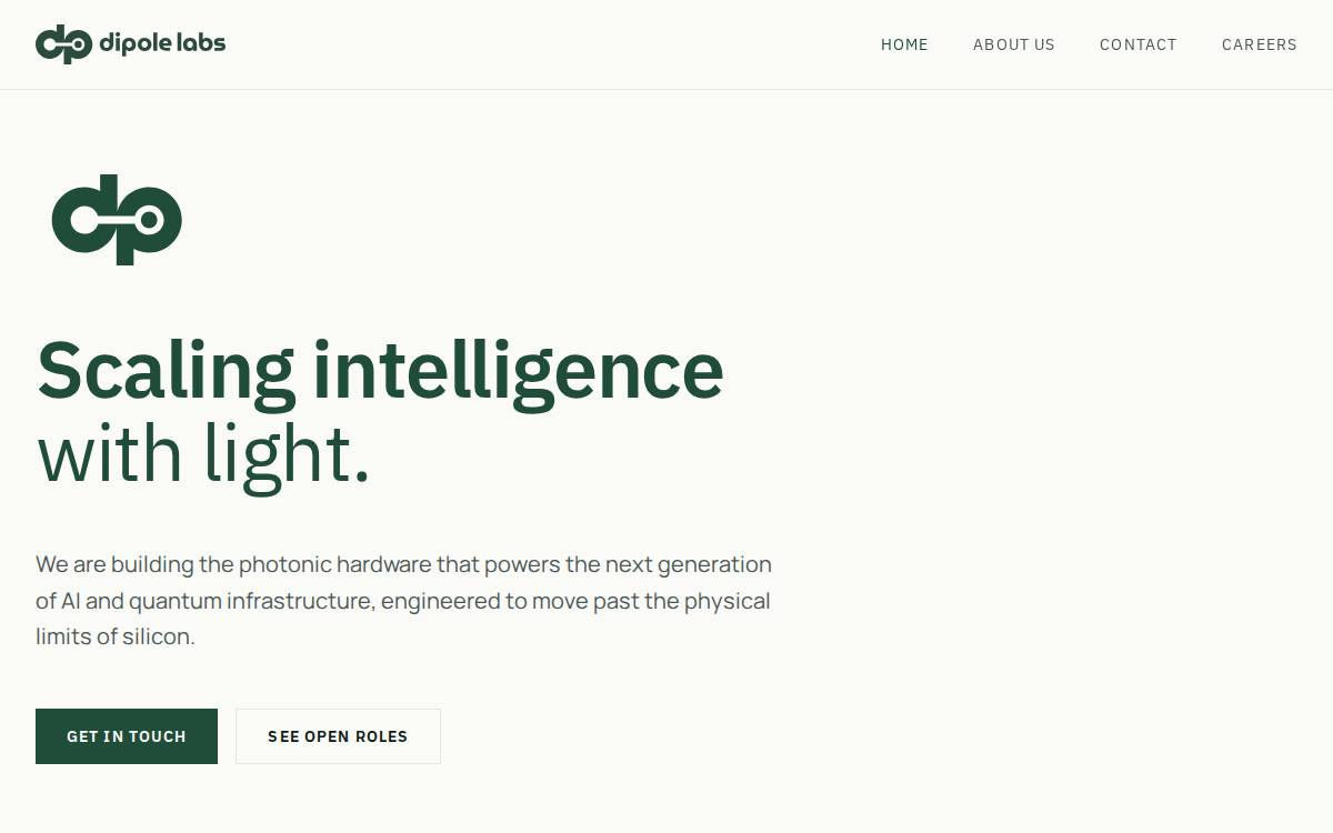 Dipole Labs website preview