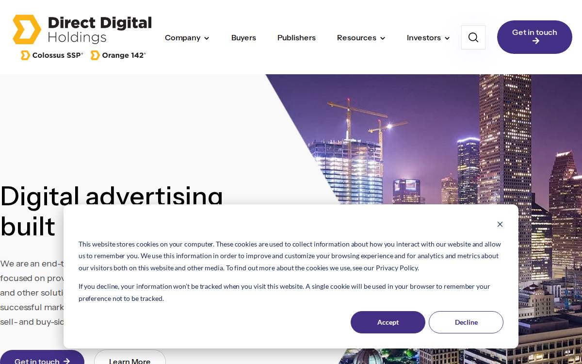 Direct Digital Holdings website preview