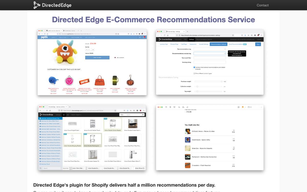 Directed Edge website preview