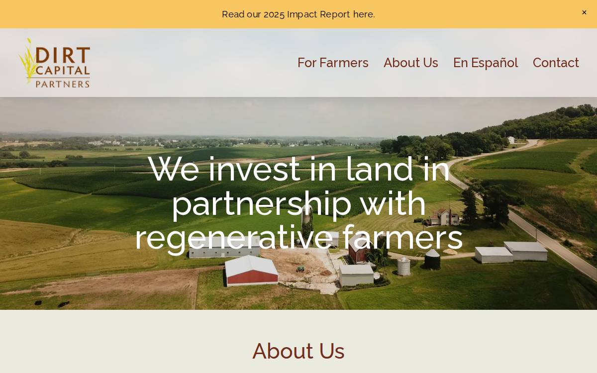 Dirt Capital Partners website preview