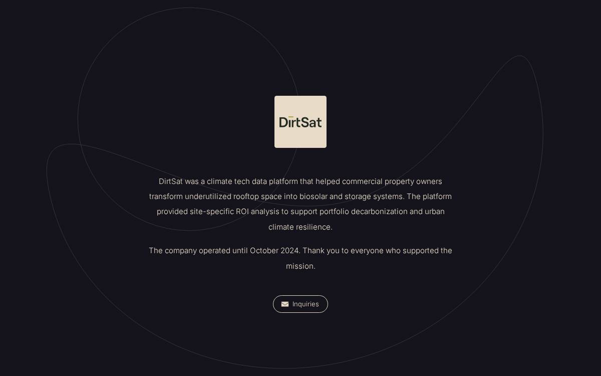 Dirtsat website preview