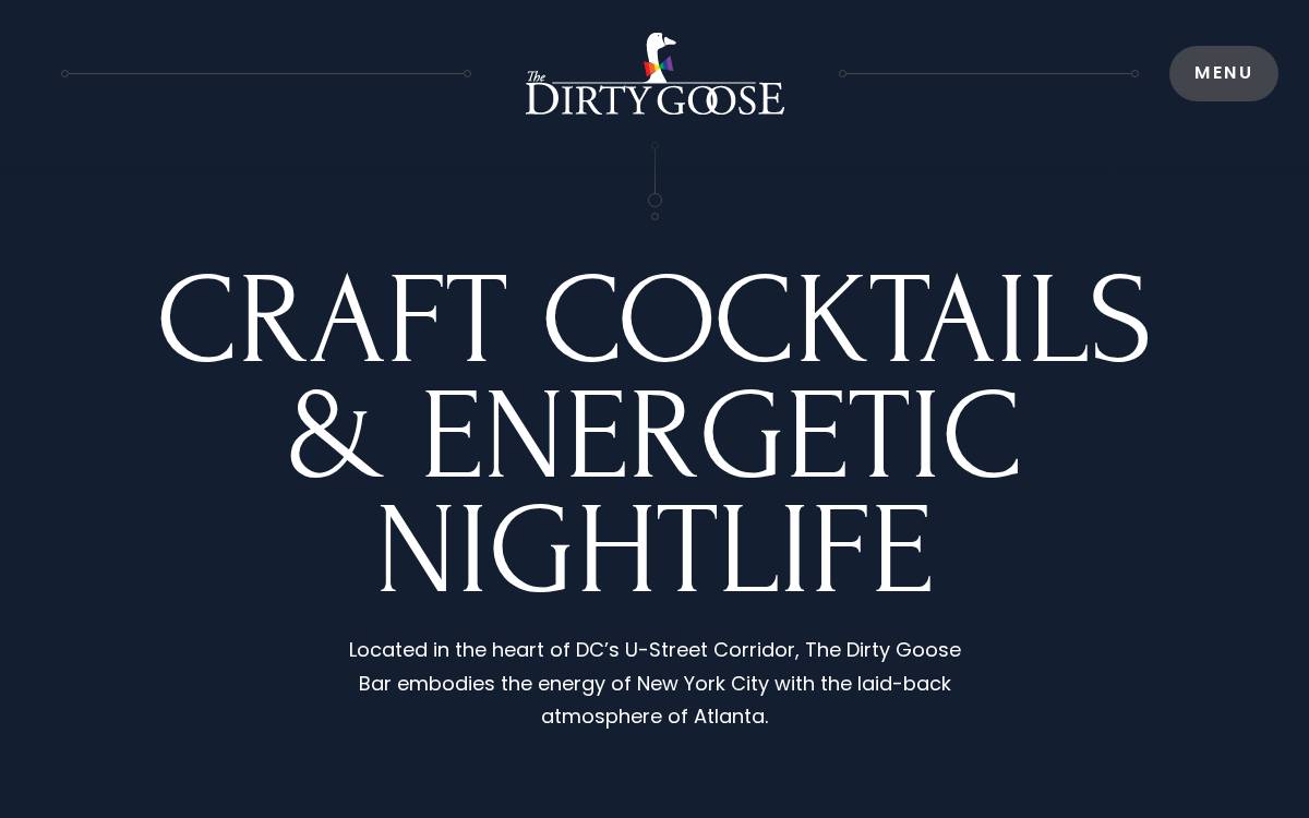 Dirty Goose website preview
