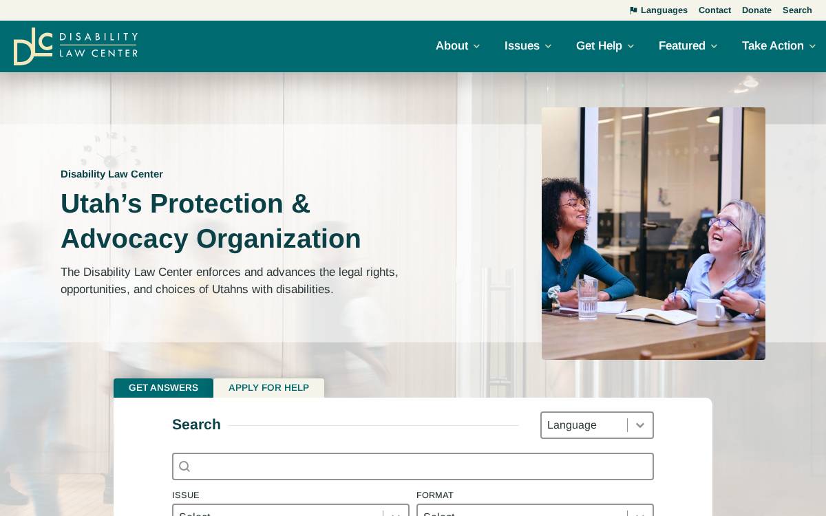 Disabilitylawcenter website preview