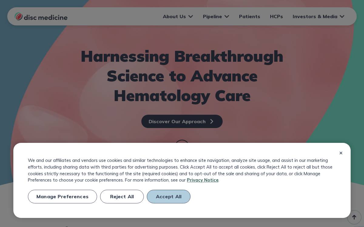 Disc Medicine website preview