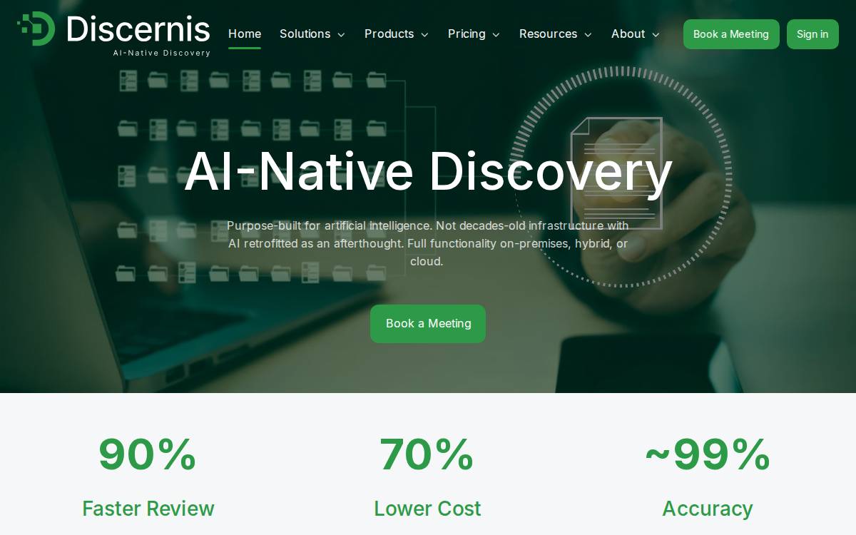 Discernis website preview