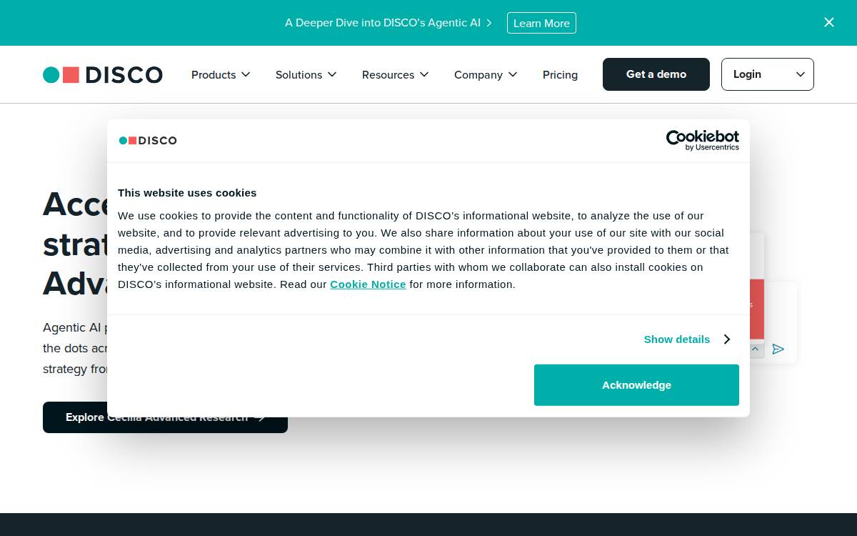 Disco website preview