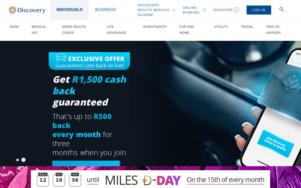 Discovery Limited website preview