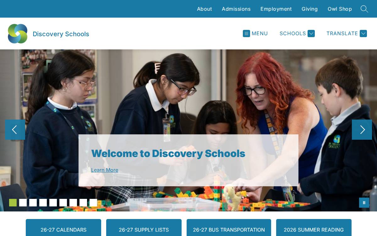 Discovery Schools 4 Schools website preview
