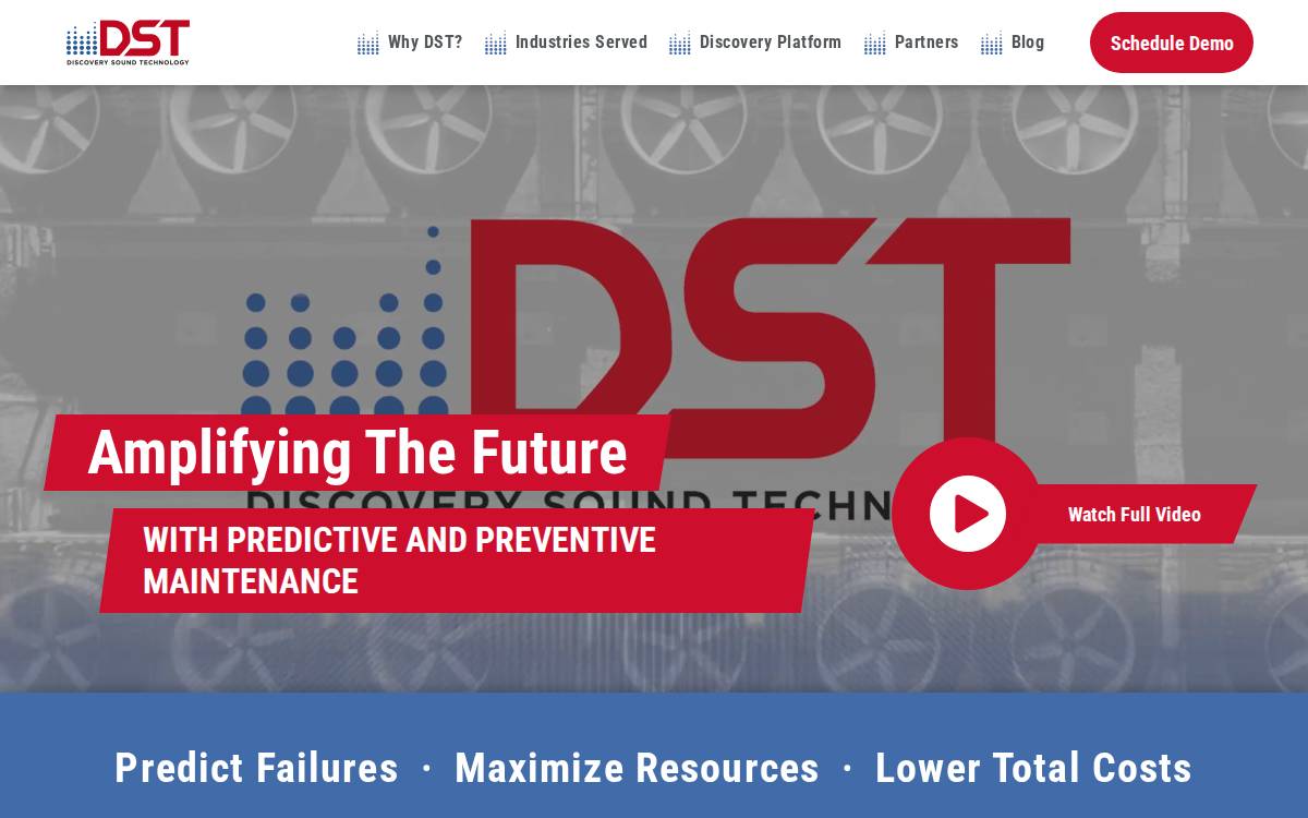 Discovery Sound Technology website preview