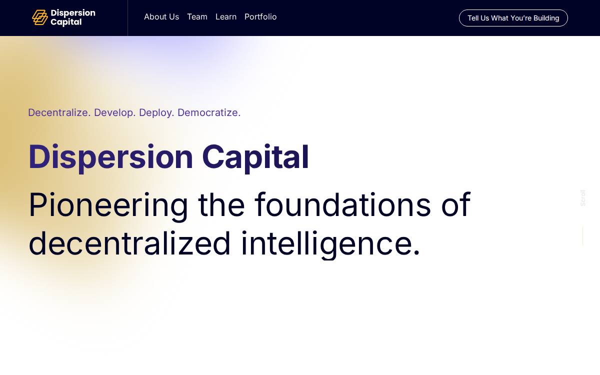 Dispersion Capital website preview