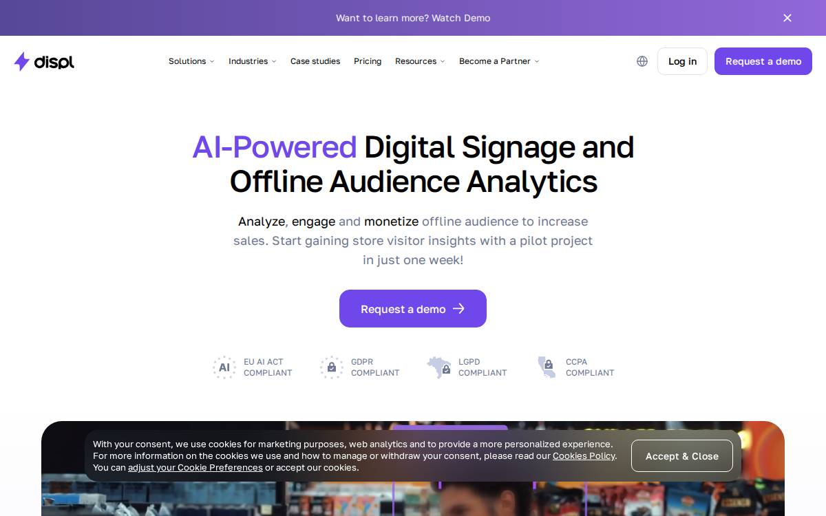 Displ website preview