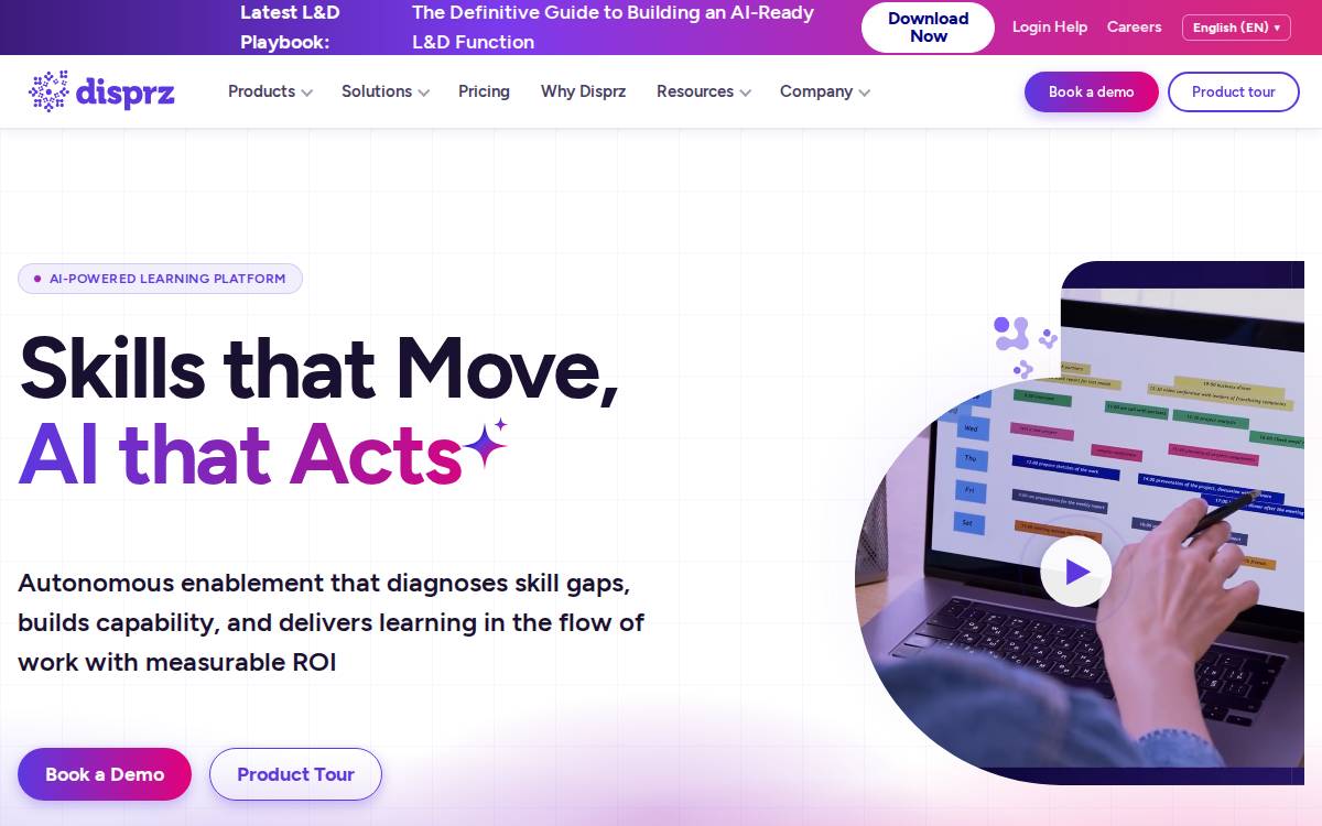 Disprz website preview