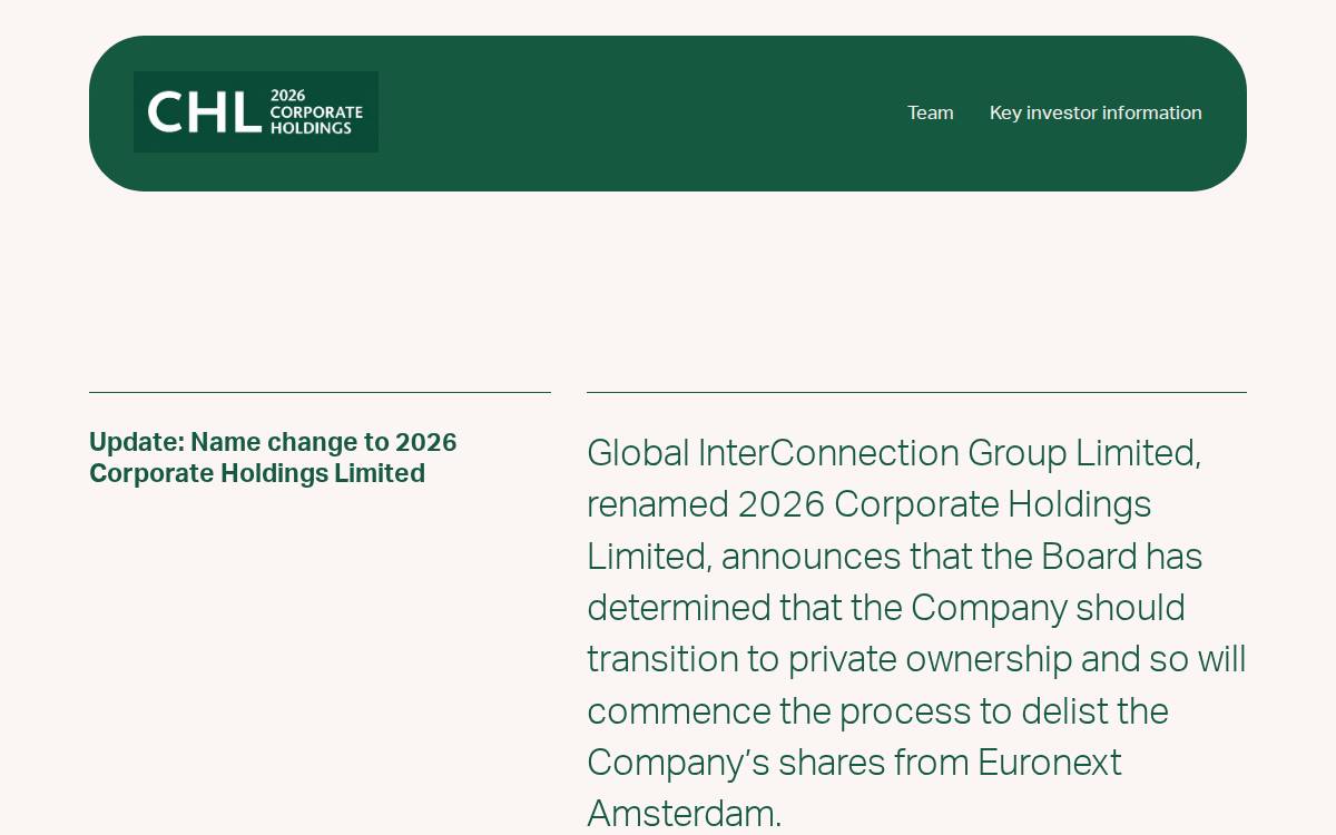Disruptive Capital AC website preview
