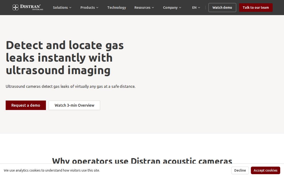 Distran website preview