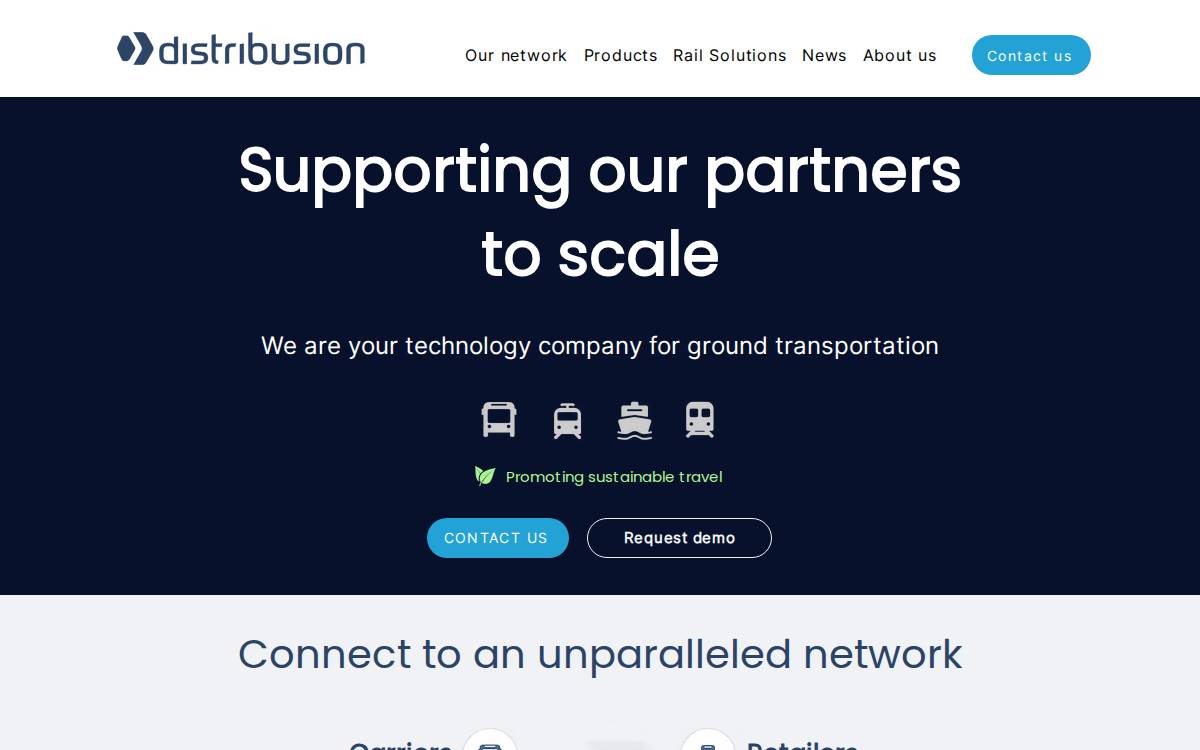 Distribusion website preview