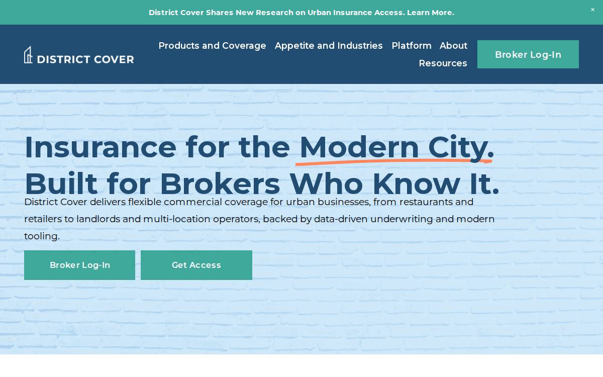 Districtcover website preview