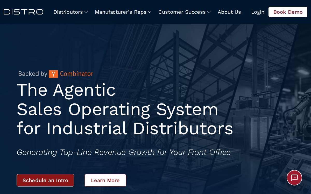 Distro website preview