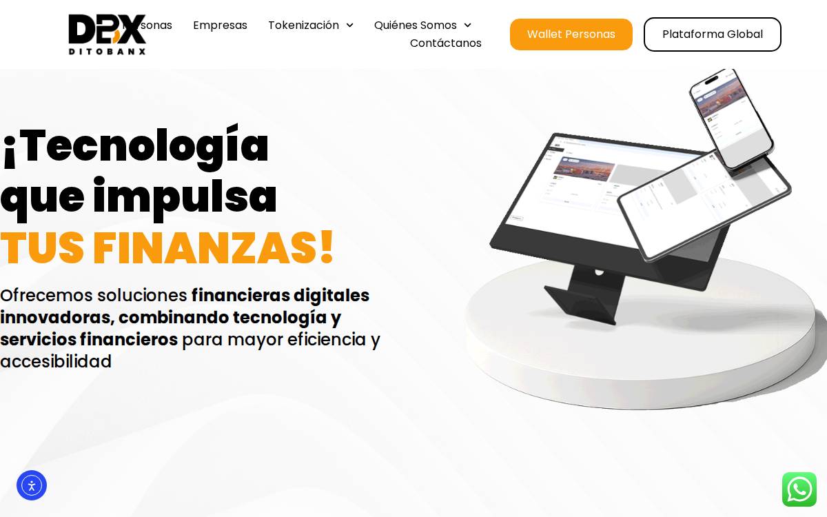 DitoBanx website preview