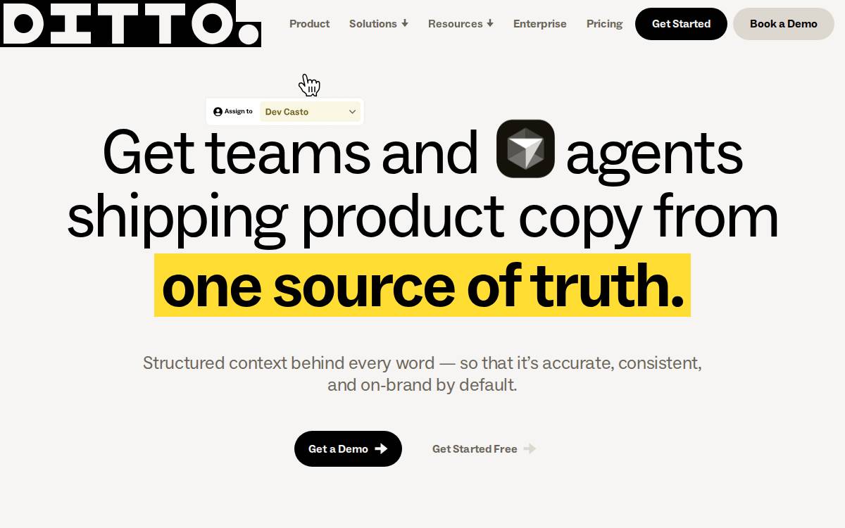 Ditto website preview
