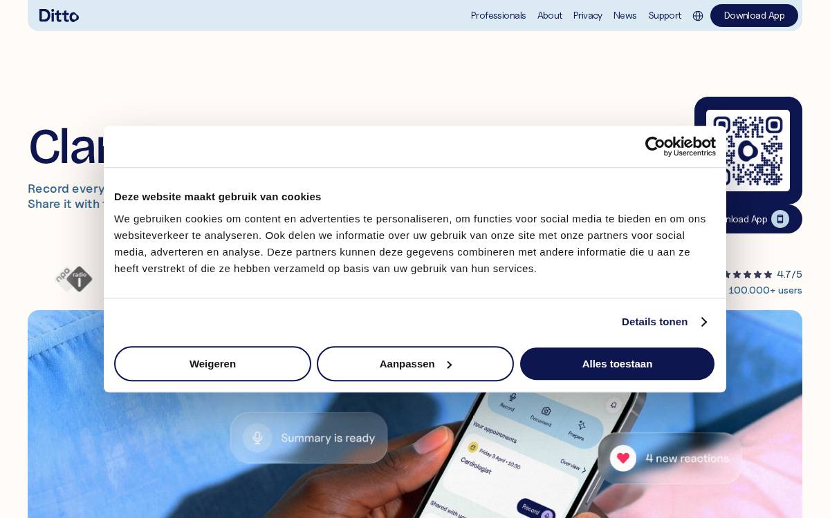 Ditto website preview