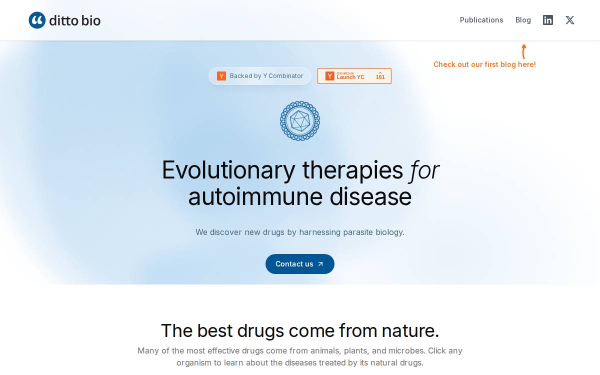 Ditto Biosciences website preview