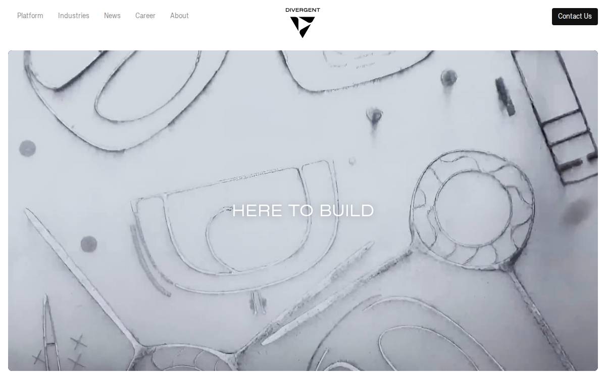 Divergent website preview