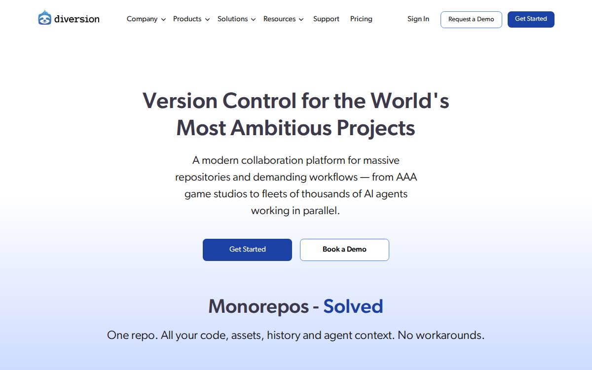 Diversion website preview