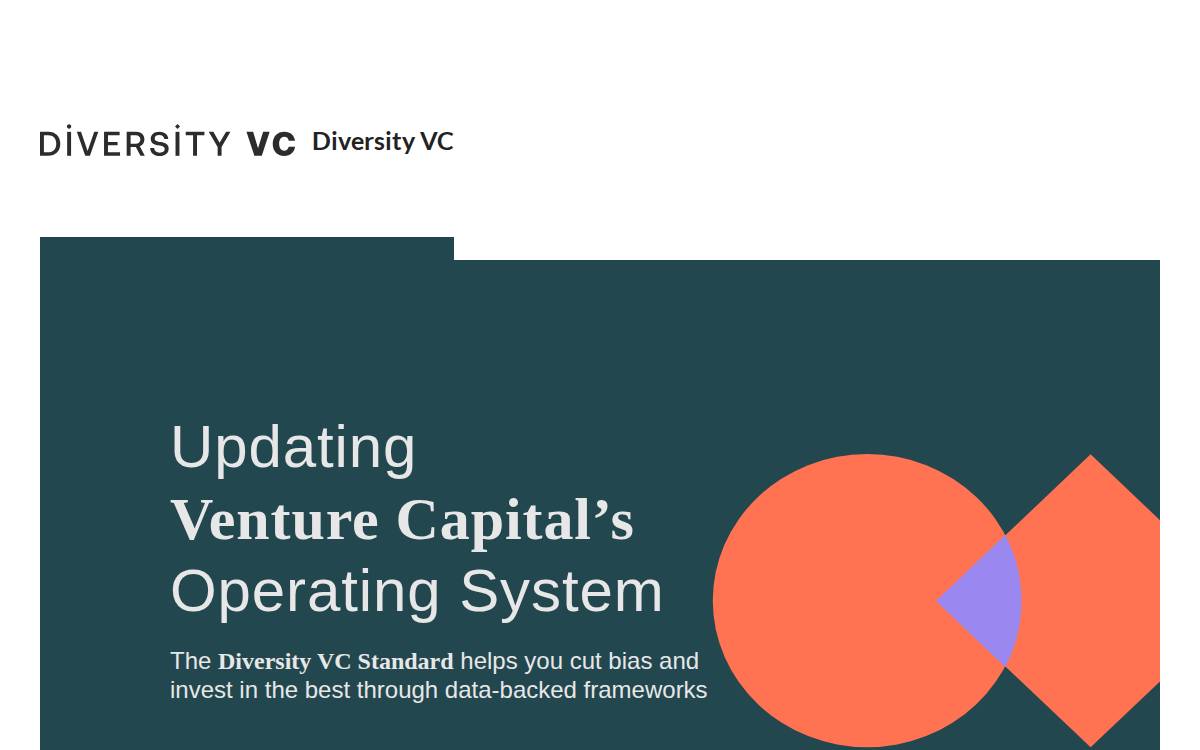 #DiversityVC website preview