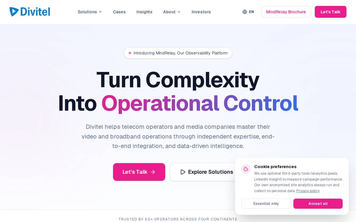 Divitel website preview