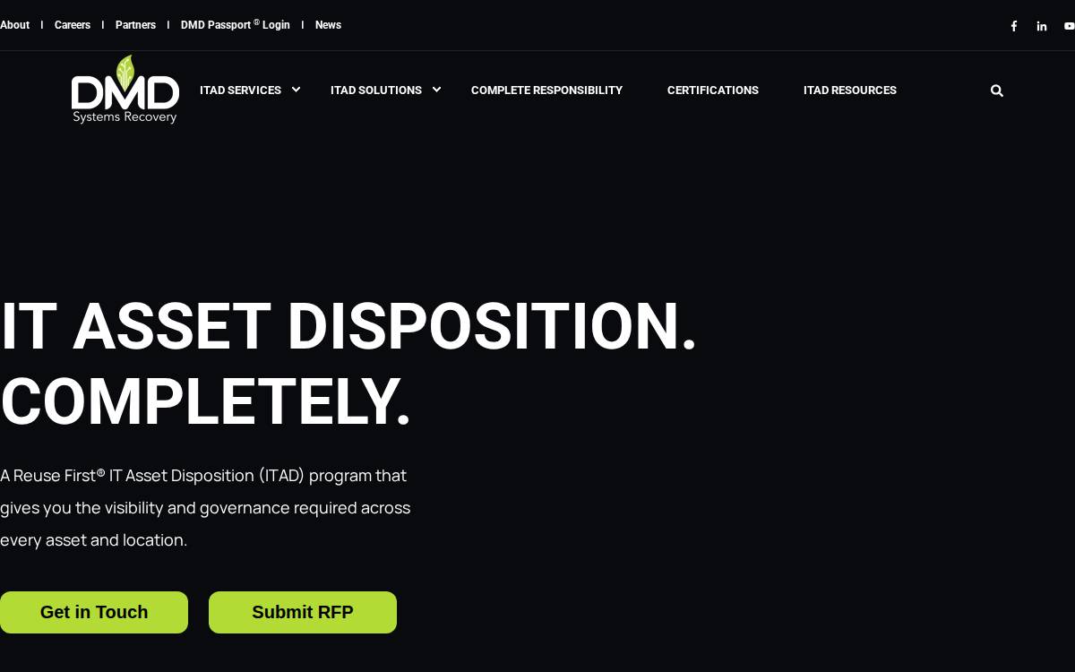 Dmdsystems website preview