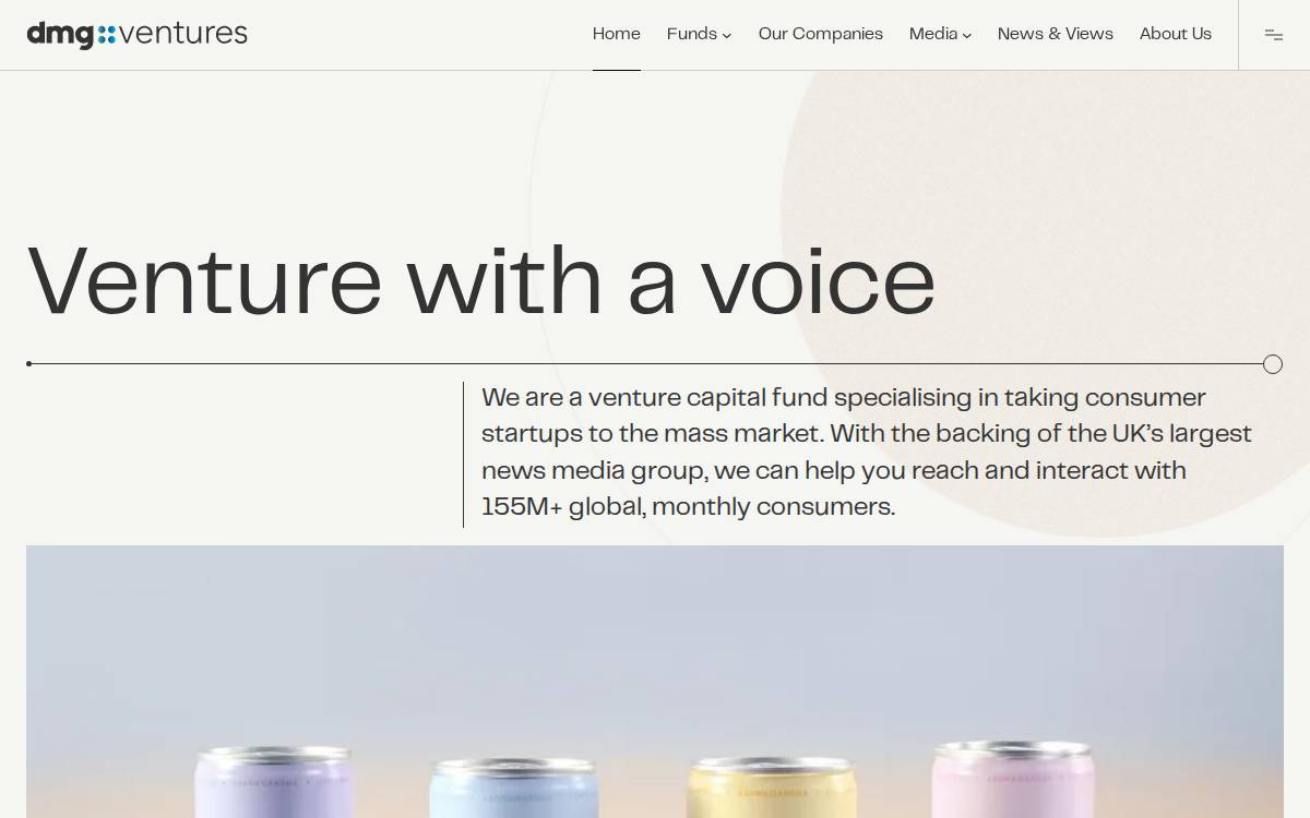 Dmgventures website preview
