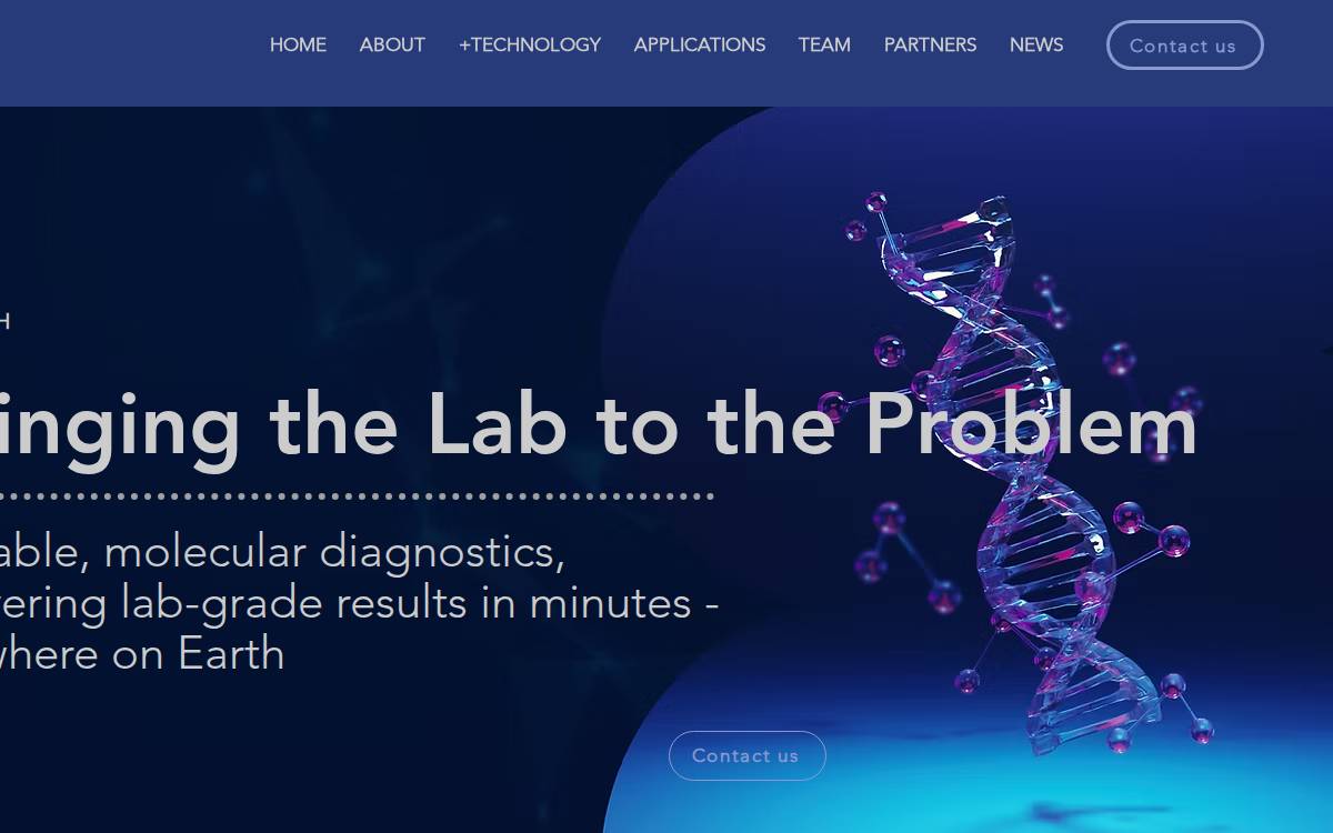 DNAiTECH website preview