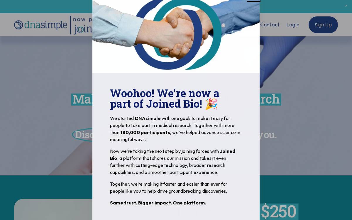 DNAsimple website preview