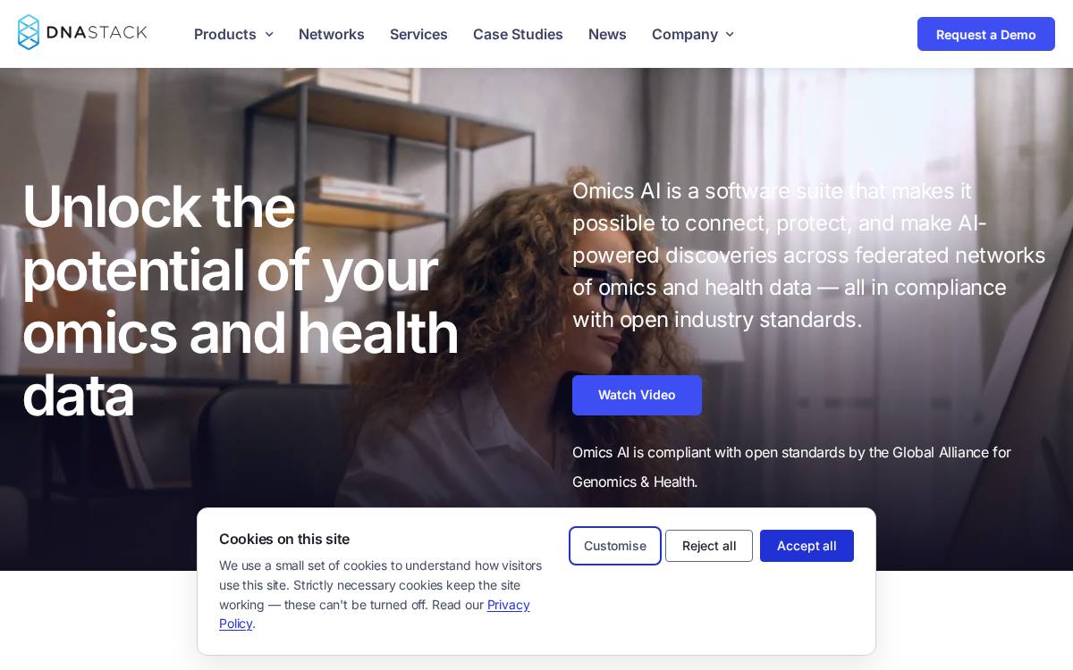 DNAstack website preview