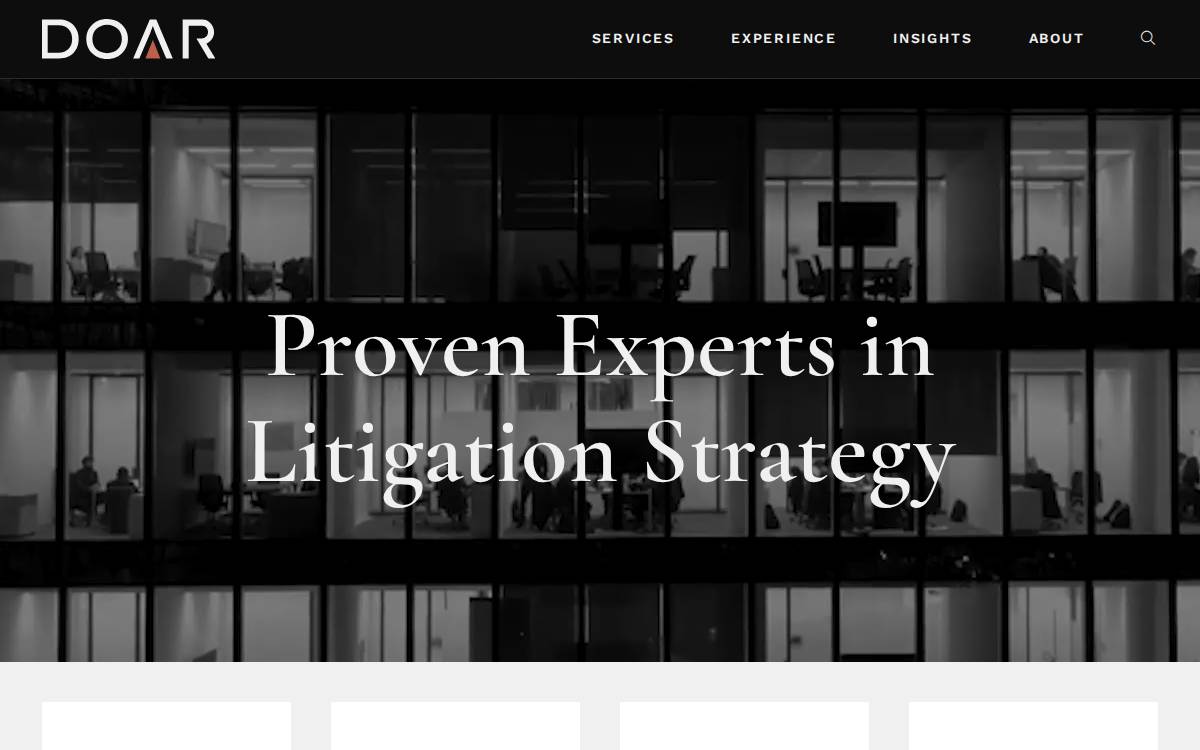 Doar website preview
