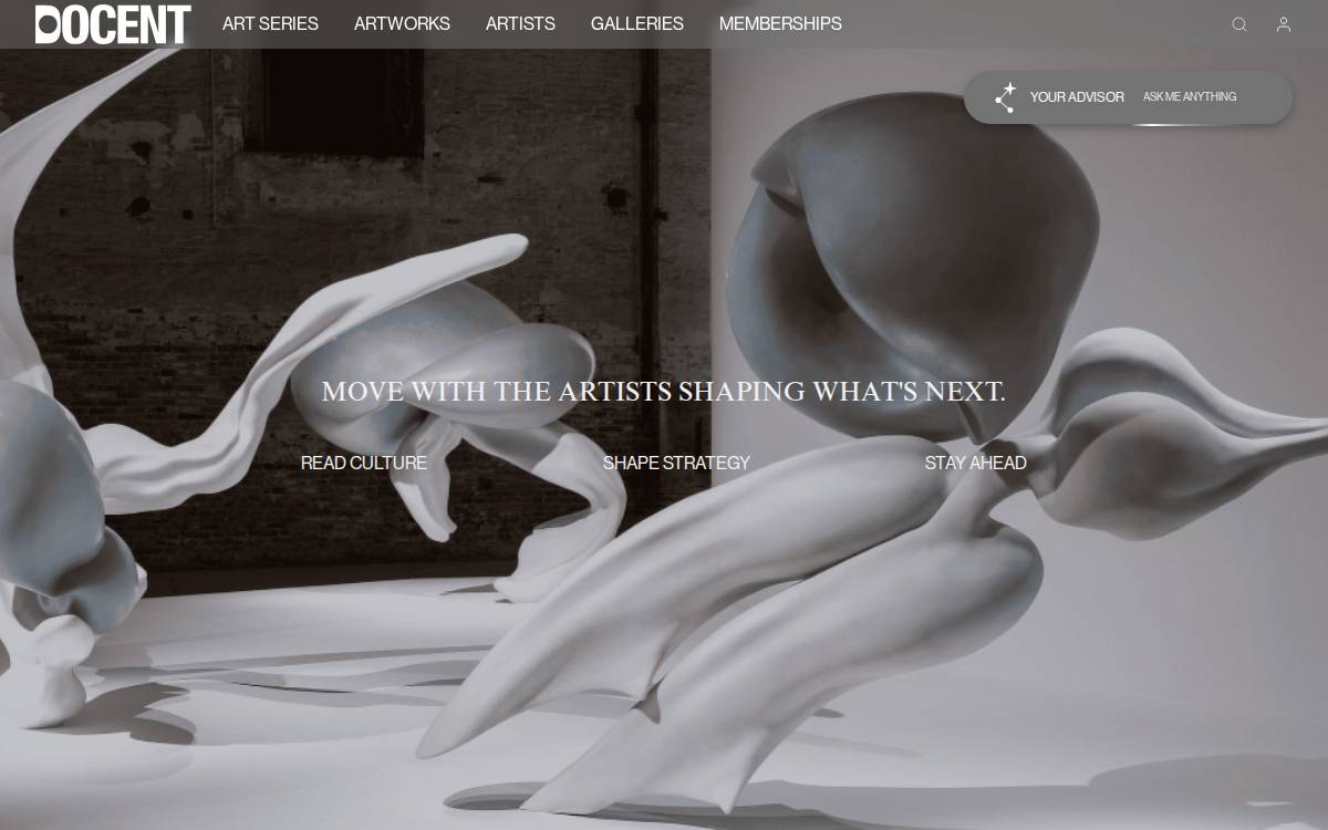 Docent Art website preview