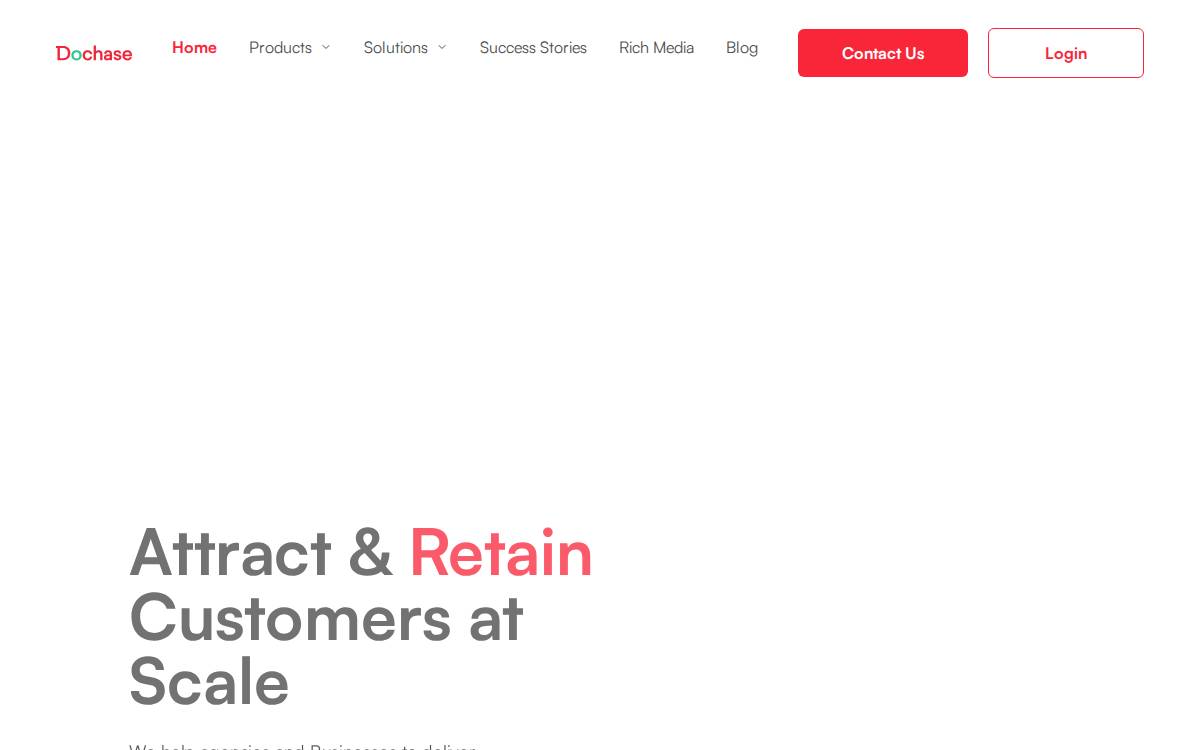 DoChase website preview