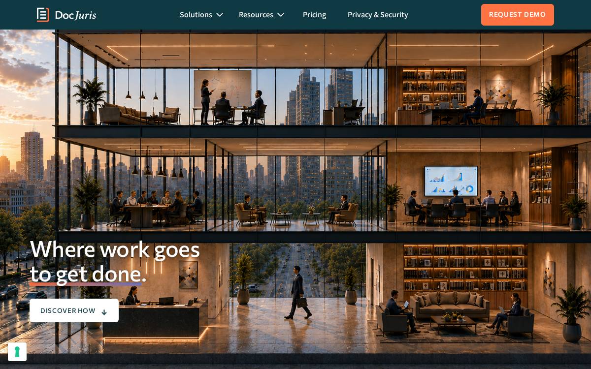 DocJuris website preview