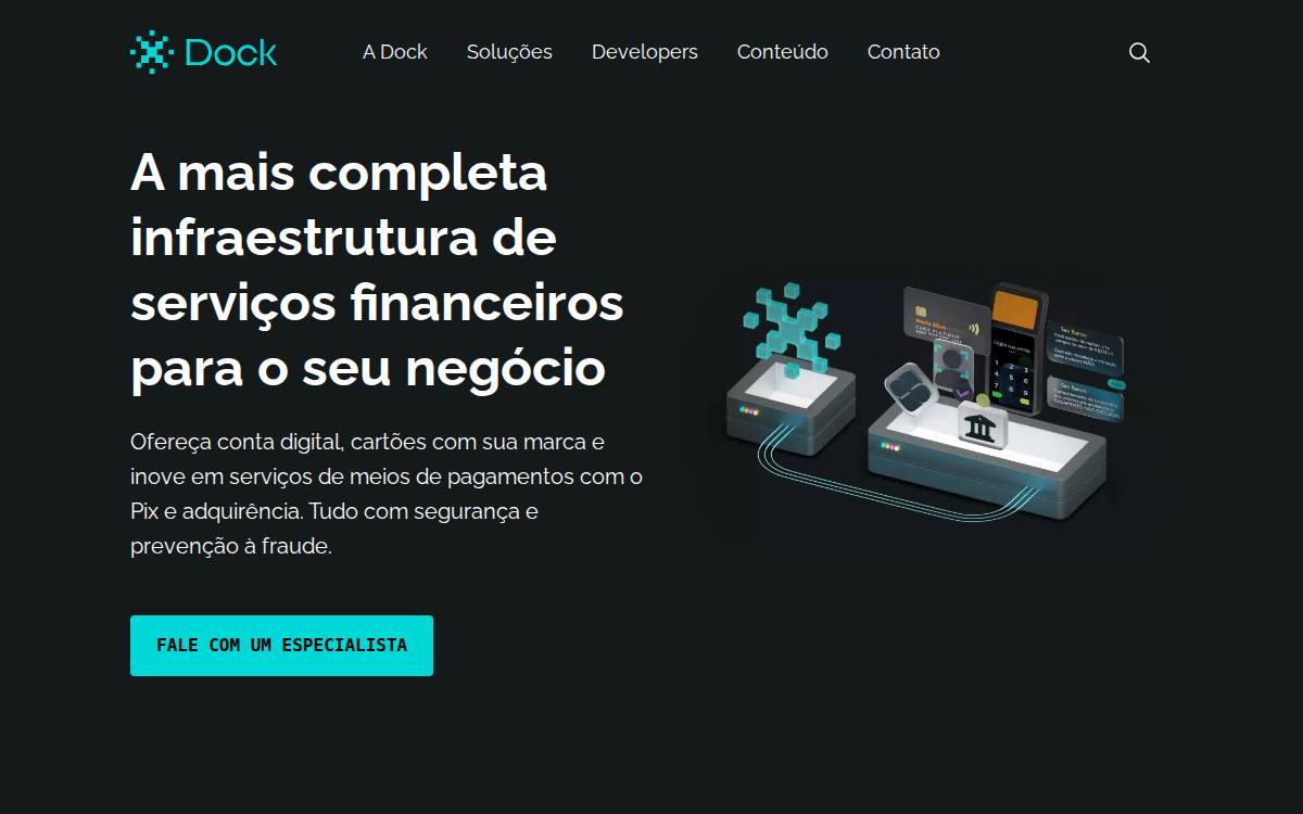 Dock website preview