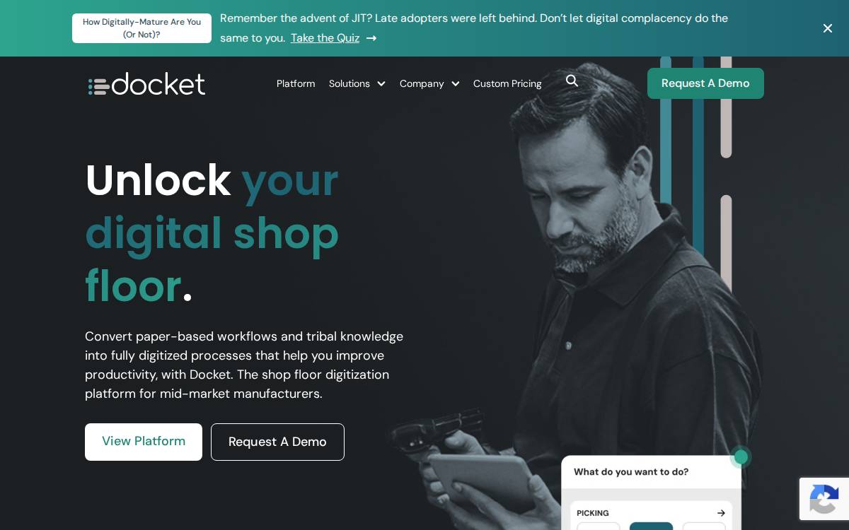 Docket website preview