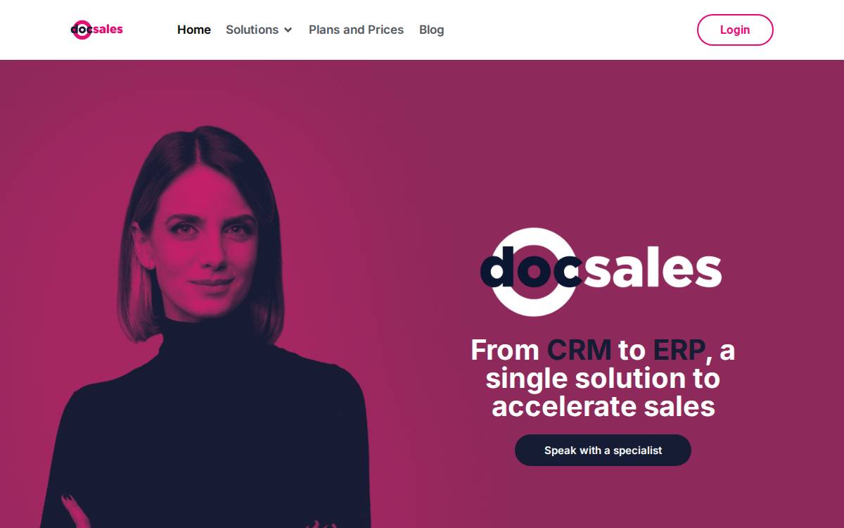 DocSales website preview