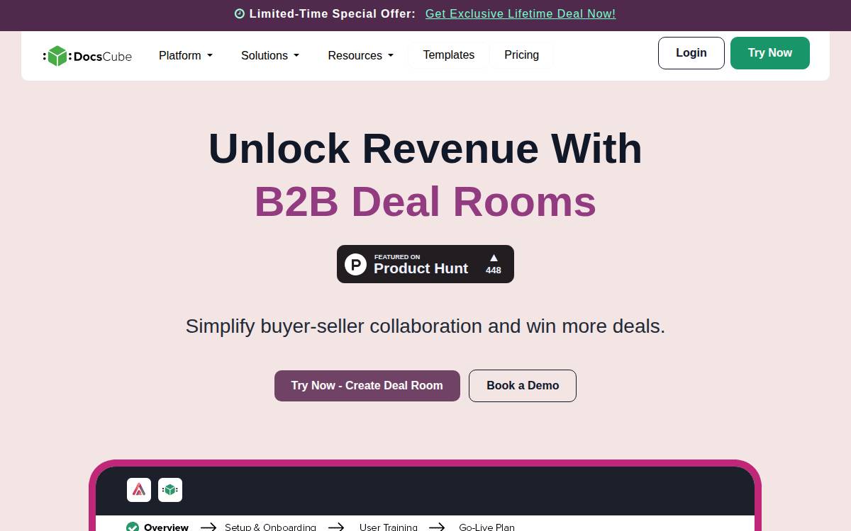 DocsCube website preview