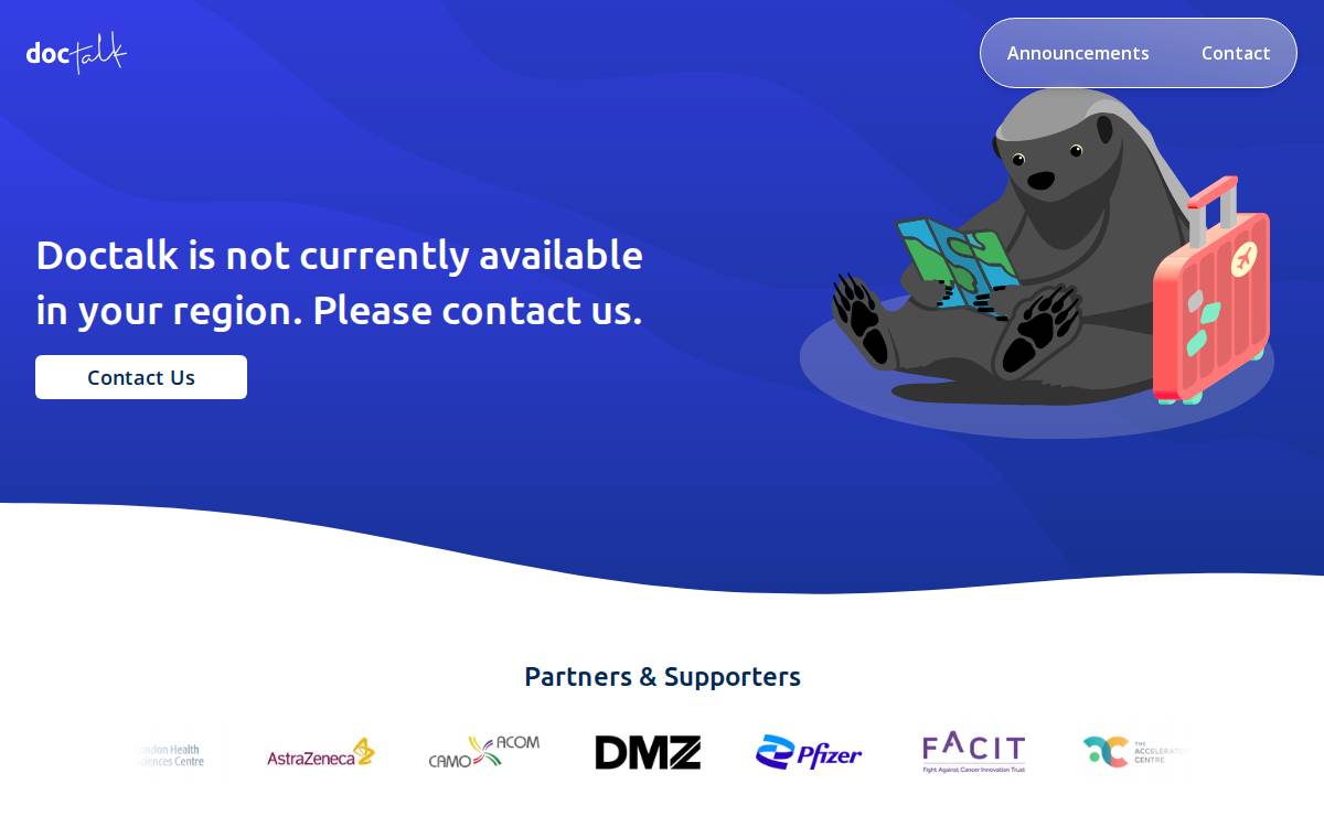 Doctalk Inc Website website preview