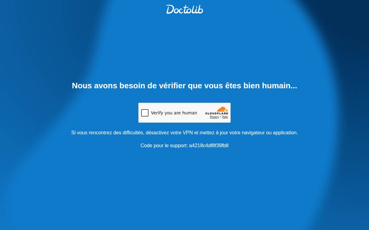 Doctolib website preview